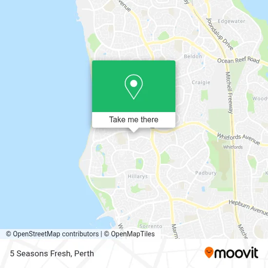 Mapa 5 Seasons Fresh