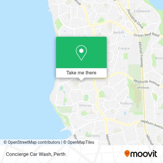 Mapa Concierge Car Wash