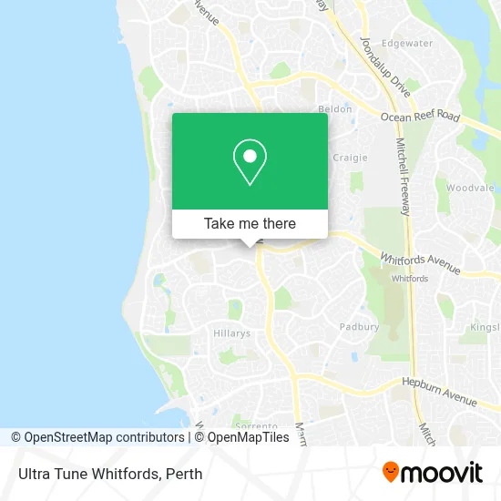 Mapa Ultra Tune Whitfords