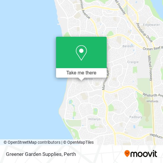 Greener Garden Supplies map