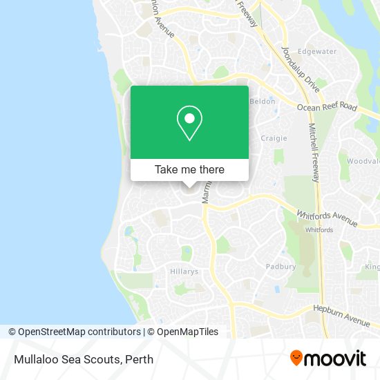 Mullaloo Sea Scouts map