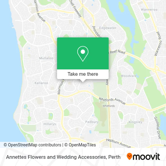 Mapa Annettes Flowers and Wedding Accessories