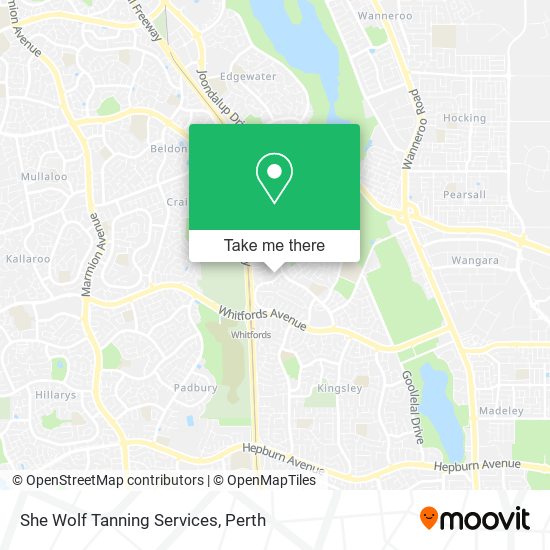 She Wolf Tanning Services map