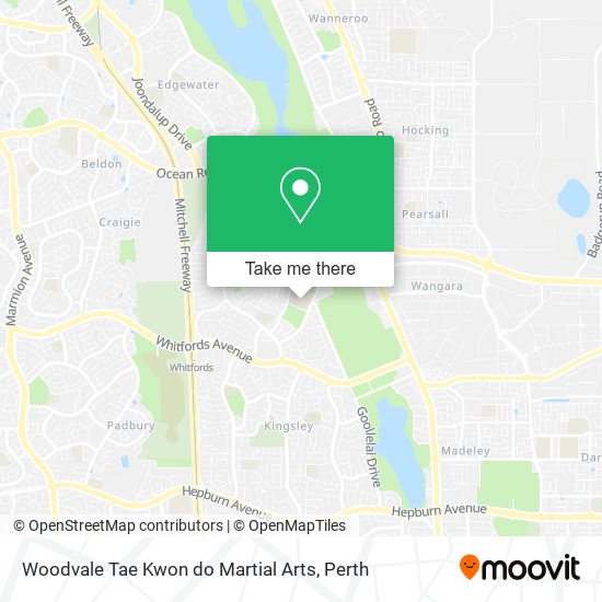 Mapa Woodvale Tae Kwon do Martial Arts