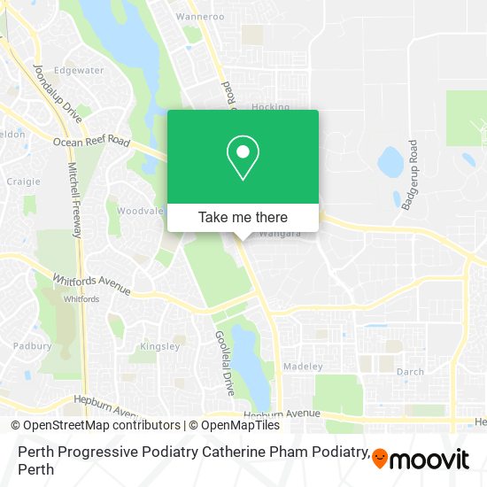 Perth Progressive Podiatry Catherine Pham Podiatry map