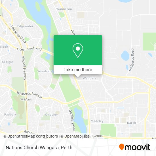 Nations Church Wangara map