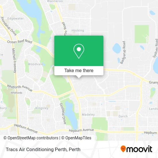 Mapa Tracs Air Conditioning Perth