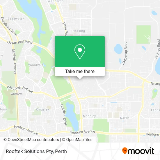 Mapa Rooftek Solutions Pty