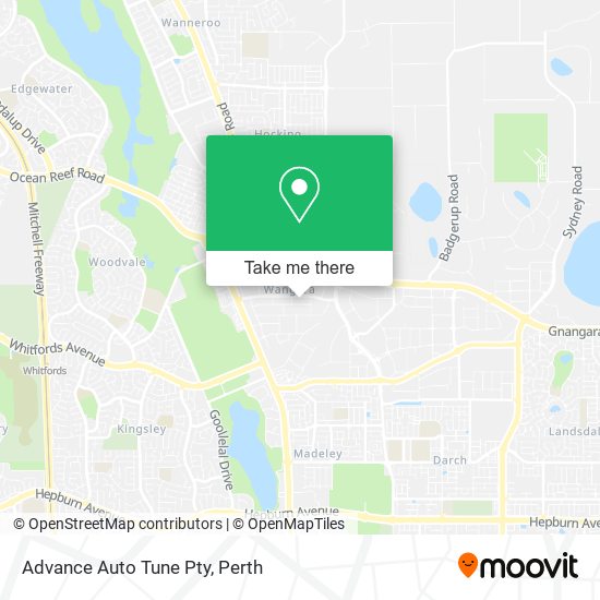 Advance Auto Tune Pty map