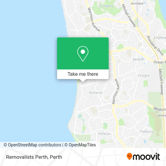 Mapa Removalists Perth