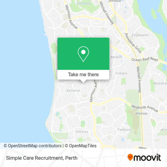 Mapa Simple Care Recruitment