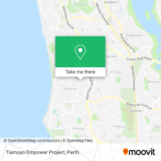 Tiamoyo Empower Project map