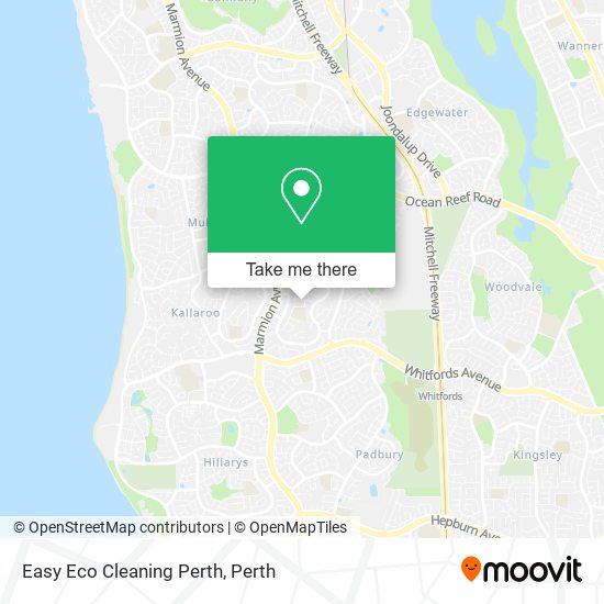 Mapa Easy Eco Cleaning Perth