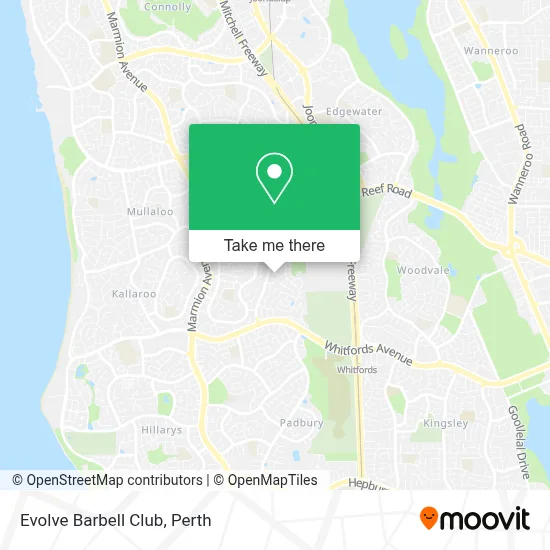 Mapa Evolve Barbell Club