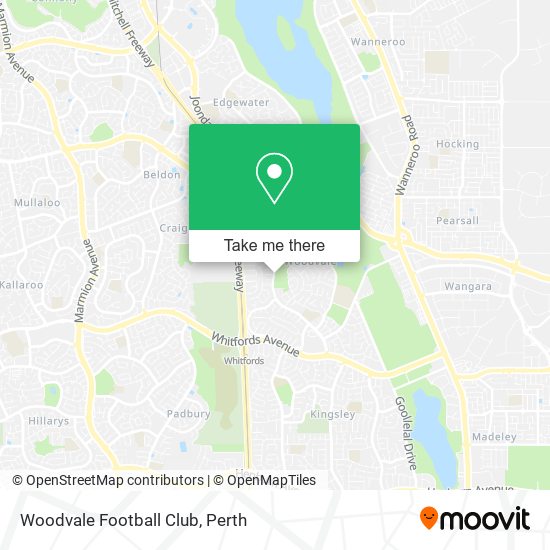 Woodvale Football Club map