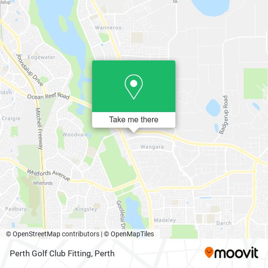 Perth Golf Club Fitting map