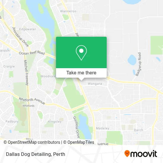 Mapa Dallas Dog Detailing