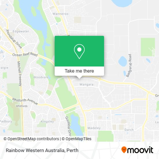 Rainbow Western Australia map