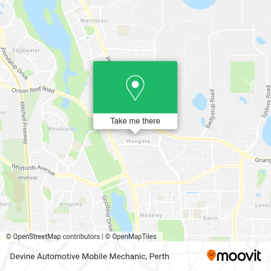 Mapa Devine Automotive Mobile Mechanic