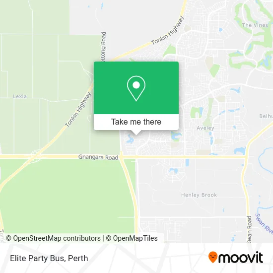 Mapa Elite Party Bus