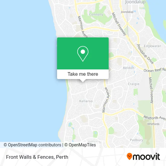 Mapa Front Walls & Fences