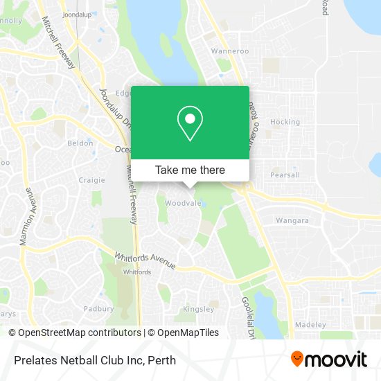 Prelates Netball Club Inc map