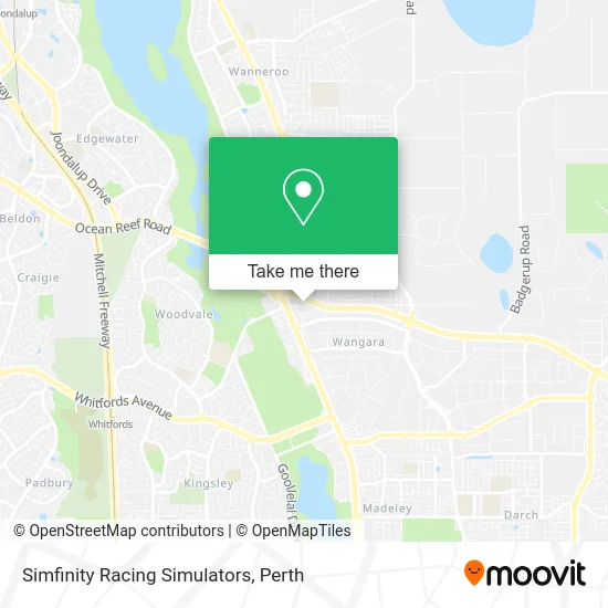 Mapa Simfinity Racing Simulators