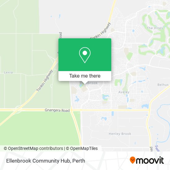 Ellenbrook Community Hub map