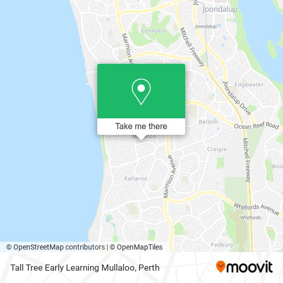 Tall Tree Early Learning Mullaloo map