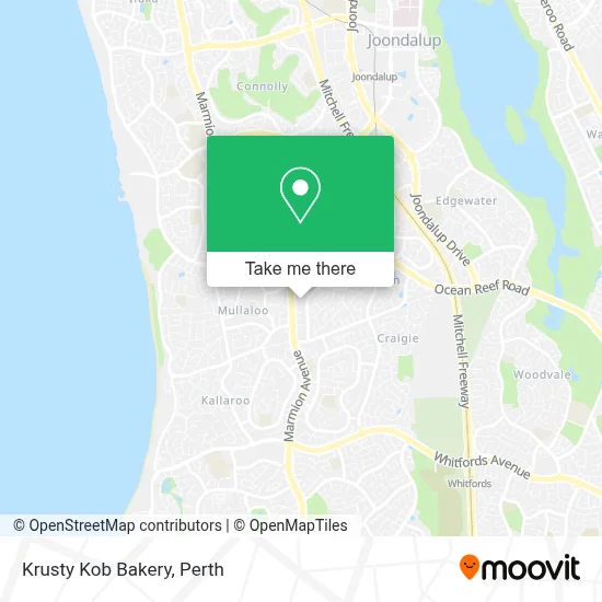 Mapa Krusty Kob Bakery