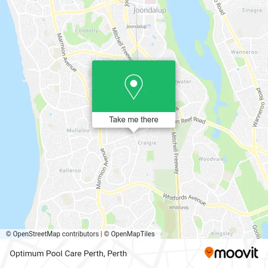 Mapa Optimum Pool Care Perth