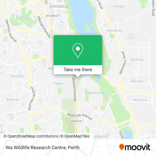 Wa Wildlife Research Centre map