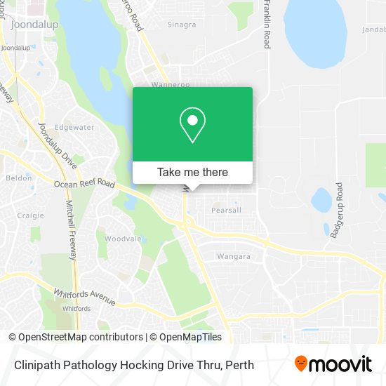 Clinipath Pathology Hocking Drive Thru map