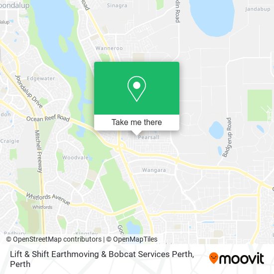 Lift & Shift Earthmoving & Bobcat Services Perth map
