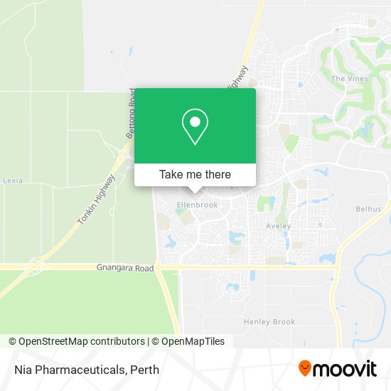 Nia Pharmaceuticals map