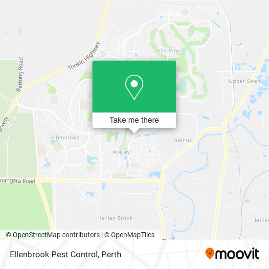 Mapa Ellenbrook Pest Control