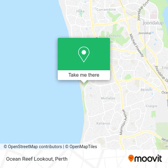 Mapa Ocean Reef Lookout