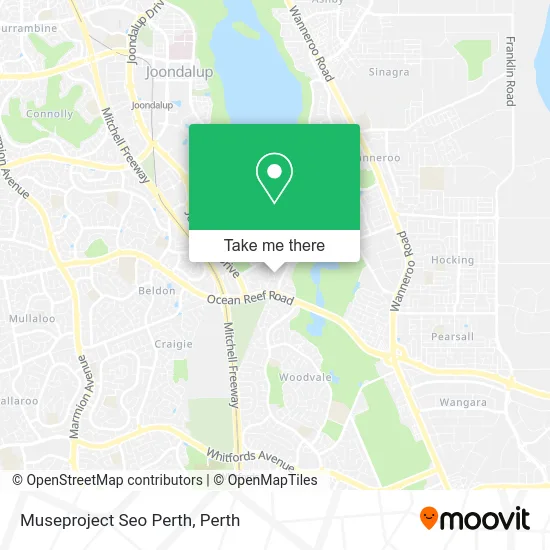 Mapa Museproject Seo Perth