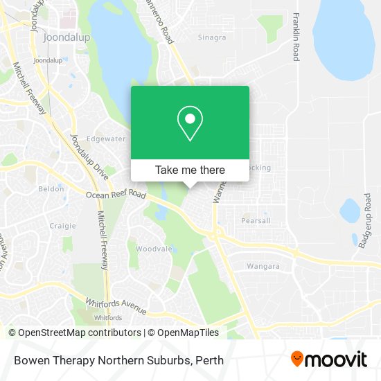Bowen Therapy Northern Suburbs map