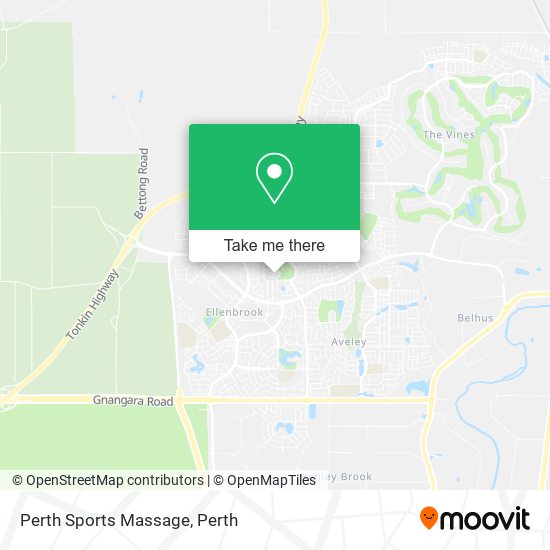 Perth Sports Massage map
