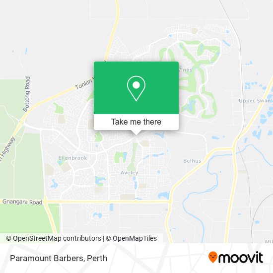 Paramount Barbers map
