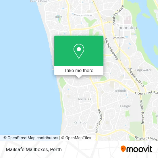 Mapa Mailsafe Mailboxes