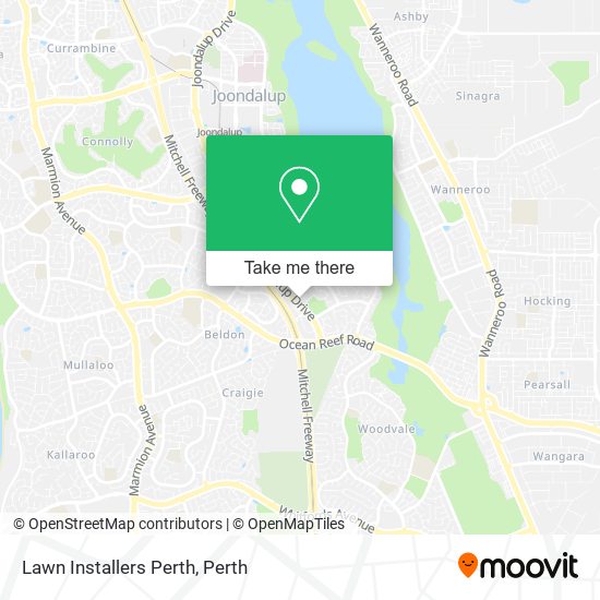 Lawn Installers Perth map