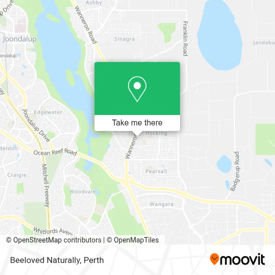 Mapa Beeloved Naturally