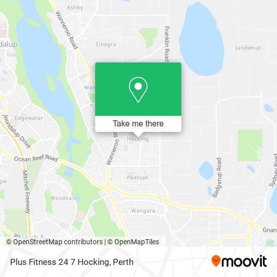 Plus Fitness 24 7 Hocking map