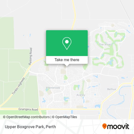 Upper Boxgrove Park map