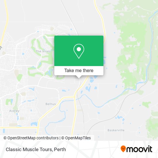 Classic Muscle Tours map