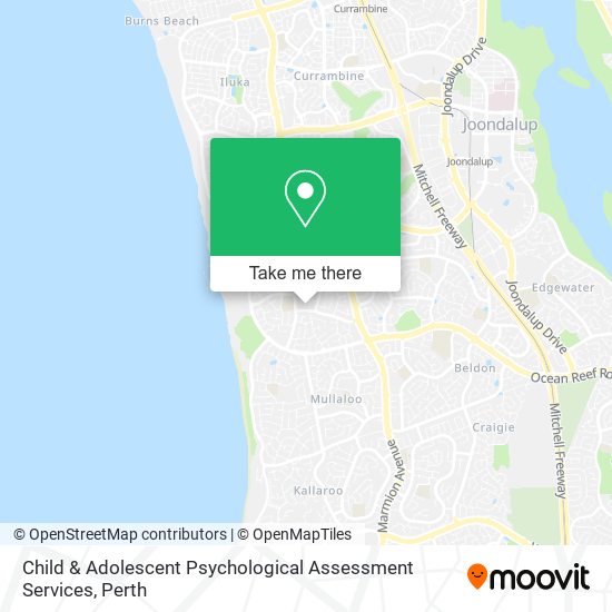 Child & Adolescent Psychological Assessment Services map