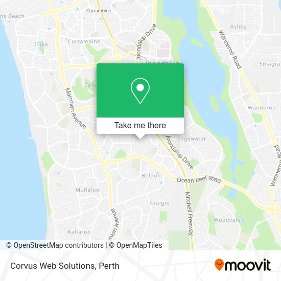 Mapa Corvus Web Solutions