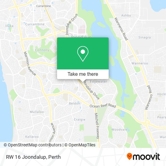 RW 16 Joondalup map